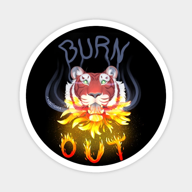 Burn Out Magnet by voidyboy